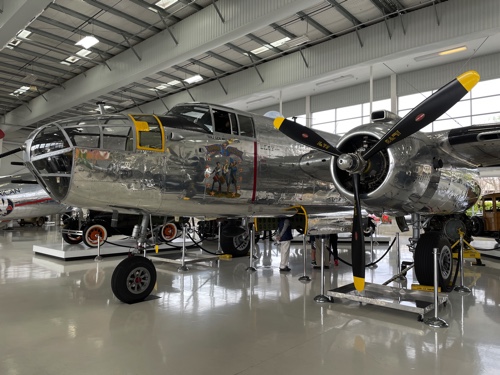 ロサンゼルスの博物館：B-25 ミッチェルの現存機