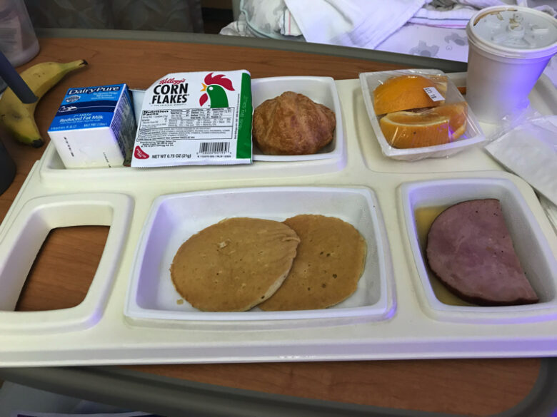 アメリカの病院食：朝食